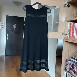 Gorgeous Little Black Dress with Sheer Detailing by St. John